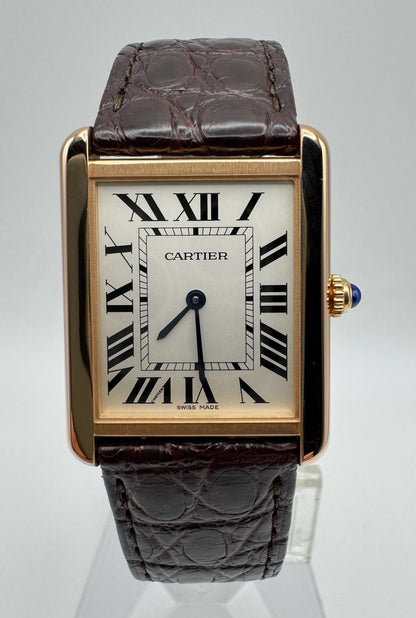 Cartier Tank Solo Large Size Rose Gold 2018 (Full-Set/Mint)