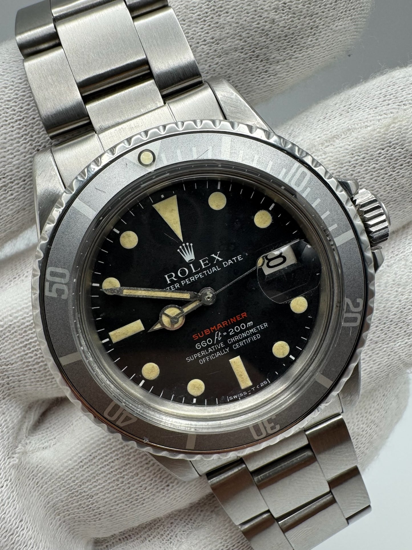 Rolex Submariner Date 1680 Red Ghost Bezel 1970 (Serviced)