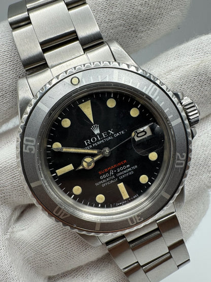 Rolex Submariner Date 1680 Red Ghost Bezel 1970 (Serviced)
