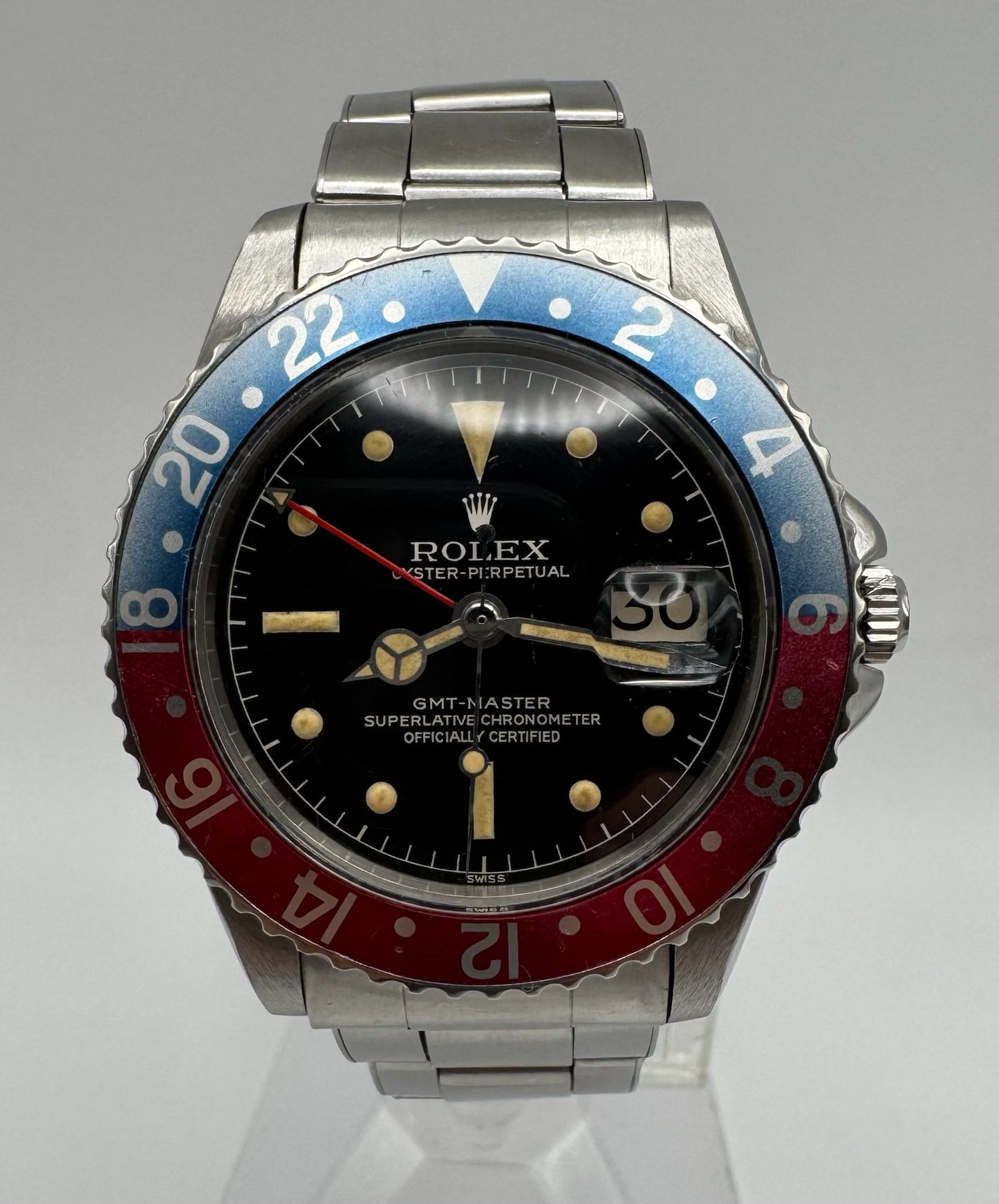 Rolex GMT-Master 1675 Chapter Ring Gilt Dial Pepsi 1960 (Full-Set)