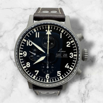 Laco Pilot München Chronograph Automatic 2020 Ltd Edition 200 Pcs (Full-Set/Unworn NOS)