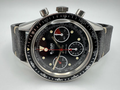 Le Jour Chronograph Vintage Steel 39 Glossy Tritium Dial 1970s