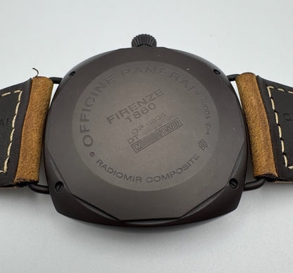 Panerai Radiomir Marina Militare 47 PAM339 Brown Composite Case 8 Days Brown Dial Ltd Edition 1500pcs