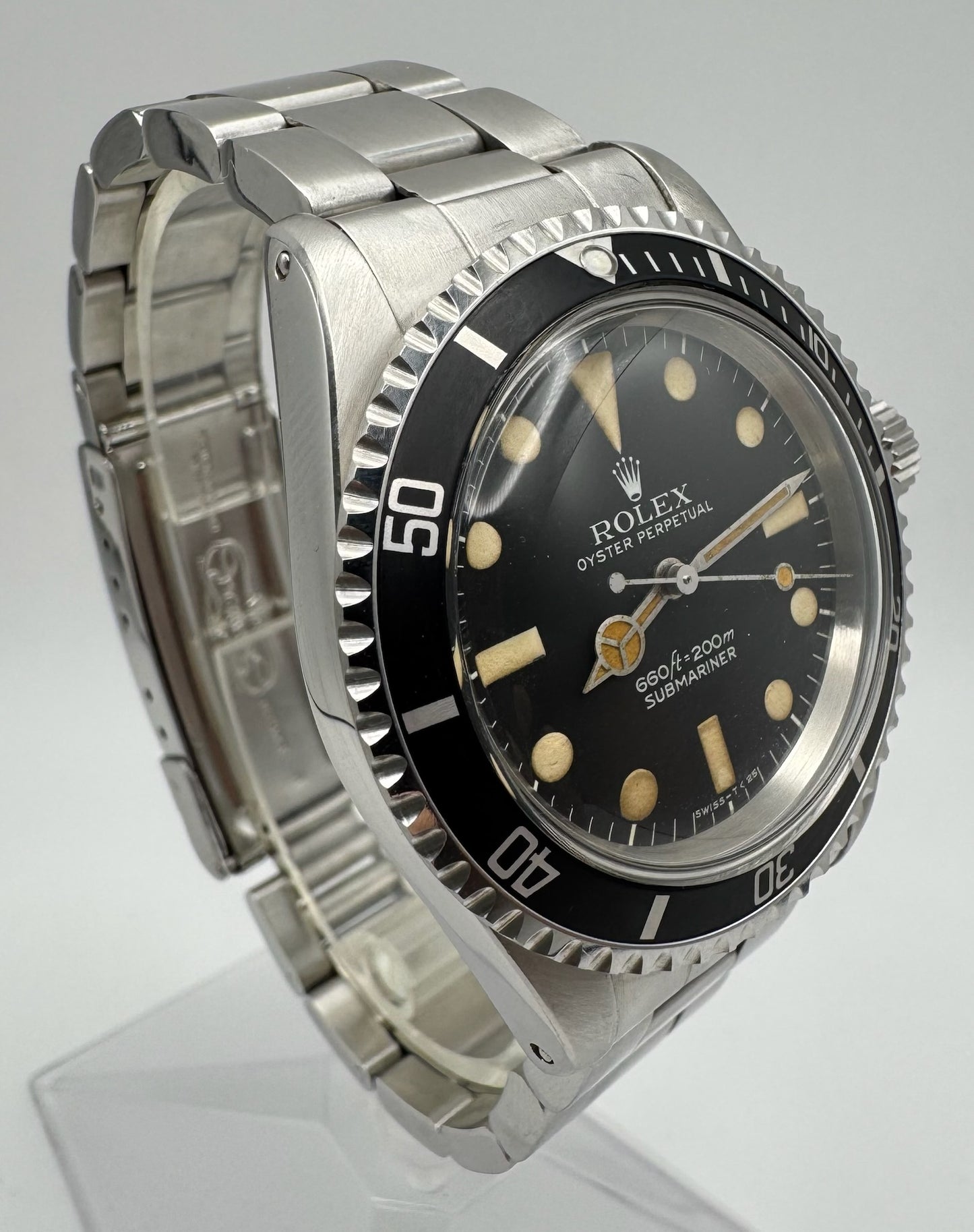 Rolex Submariner No Date 5513 Full Steel MK1 “Maxi Dial” (Serviced)