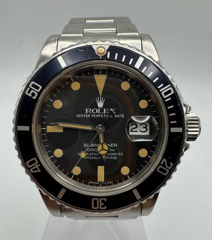 Rolex Submariner 16800 Matte Dial Heavy Patina 1981 (Unpolished/Box)