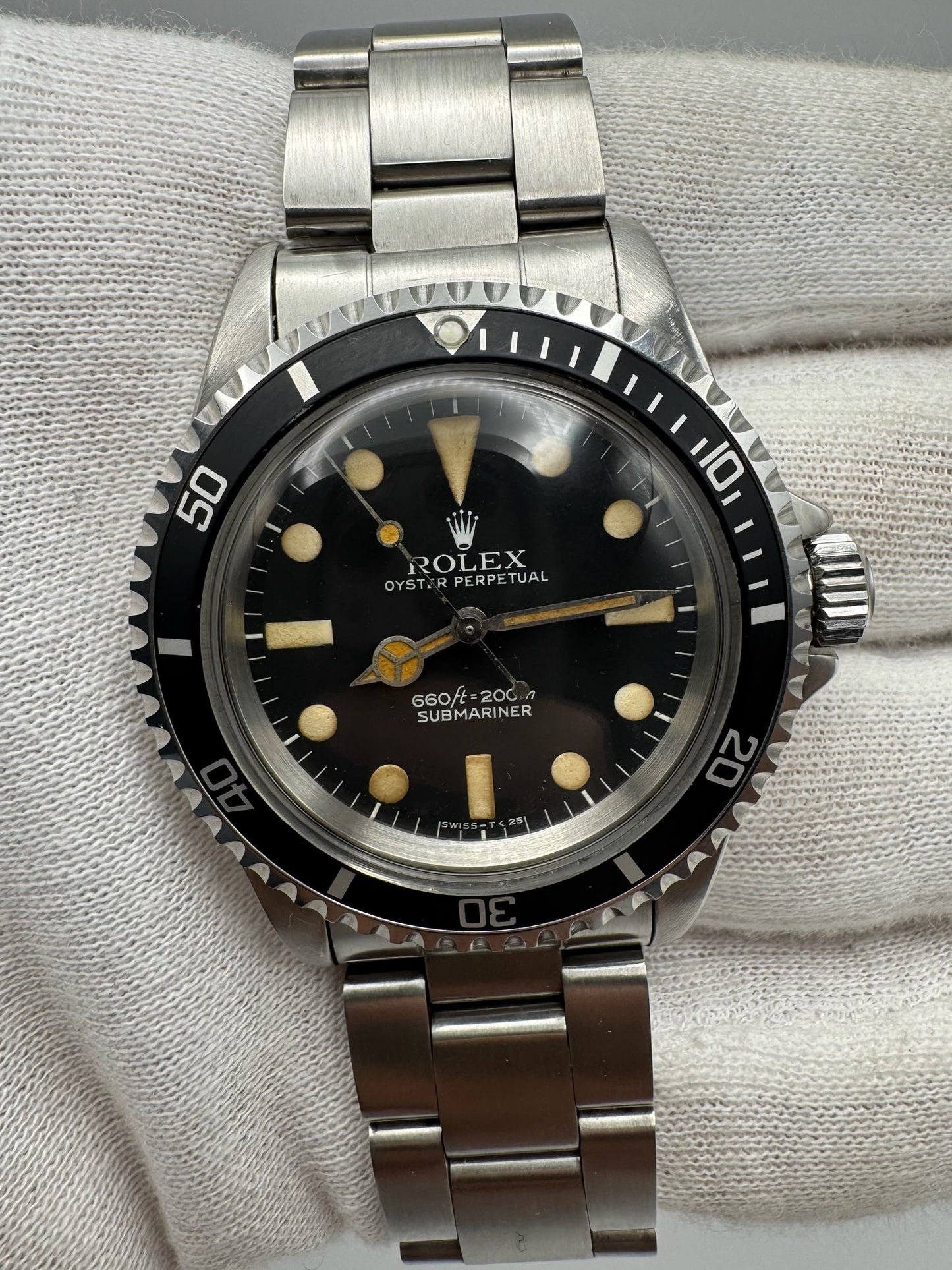 Rolex Submariner No Date 5513 Full Steel MK1 “Maxi Dial” (Serviced)