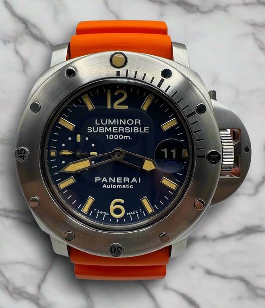 Panerai Luminor Submersible “La Bomba” Blue Dial Yellow Patina 2006 (Full-Set)