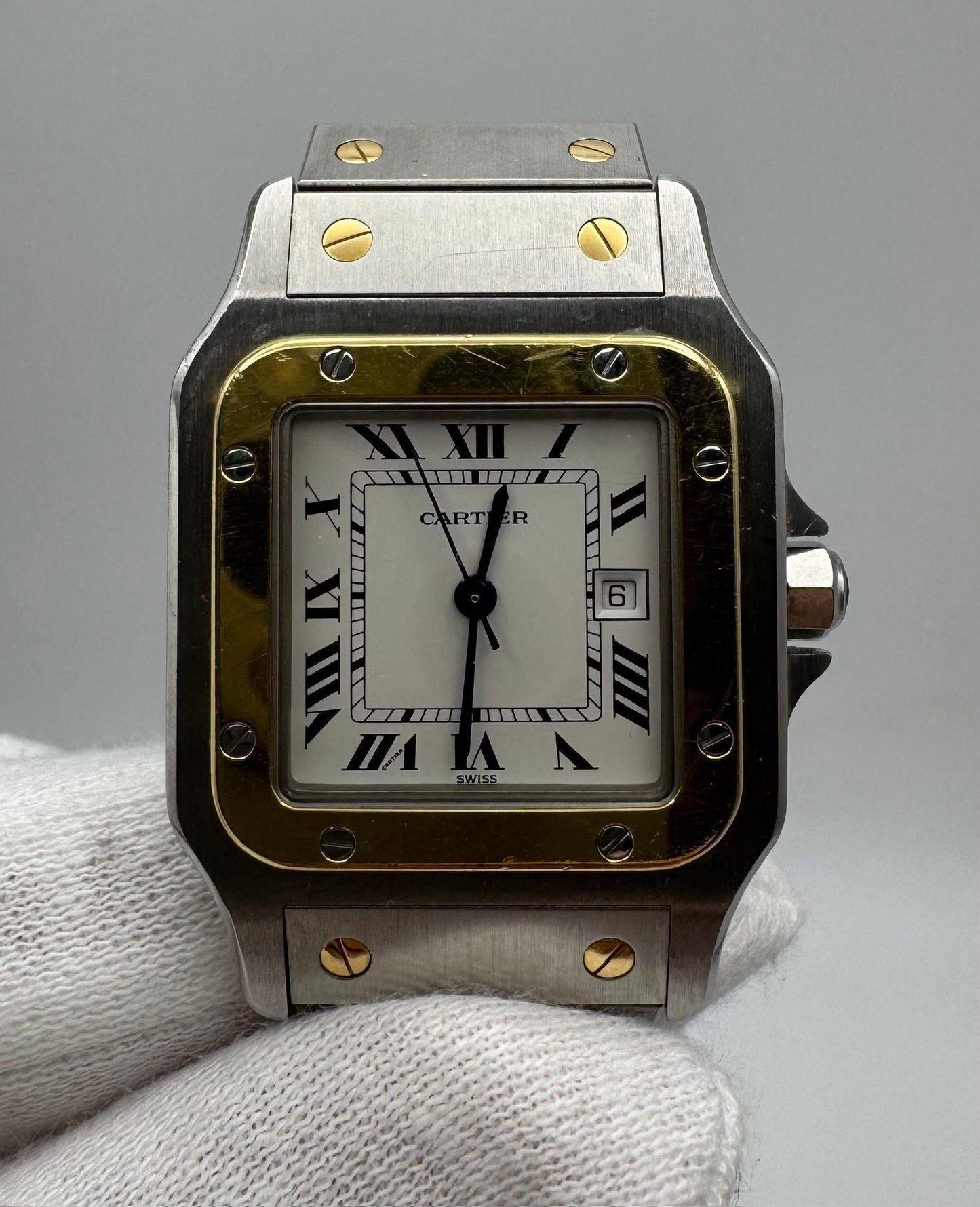 Cartier Santos Galbée 2 Tone Automatic 1994 Original Owner (Full-Set/Unpolished/Serviced)