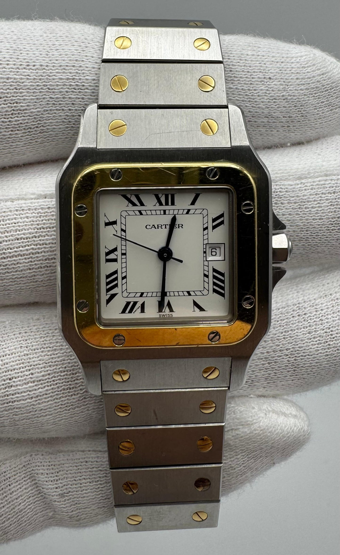 Cartier Santos Galbée 2 Tone Automatic 1994 Original Owner (Full-Set/Unpolished/Serviced)