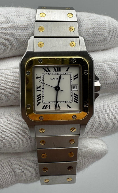 Cartier Santos Galbée 2 Tone Automatic 1994 Original Owner (Full-Set/Unpolished/Serviced)