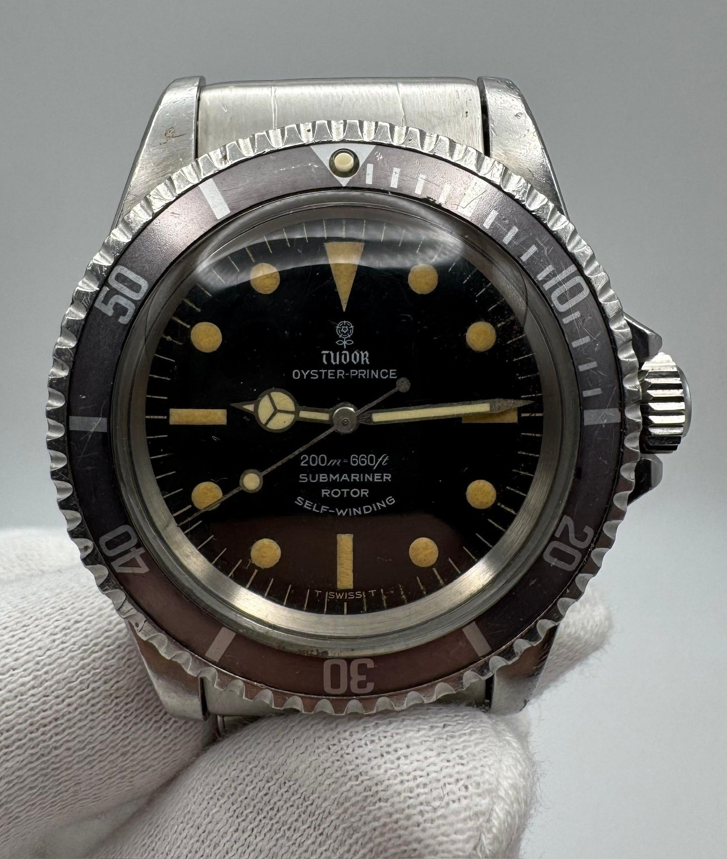 Tudor Submariner 7928 Glossy Gilt Zinc Sulfide 1965 (Full-Set)