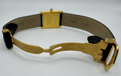 Cartier Tank Vermeil Gold Plated White Dial (Mint)