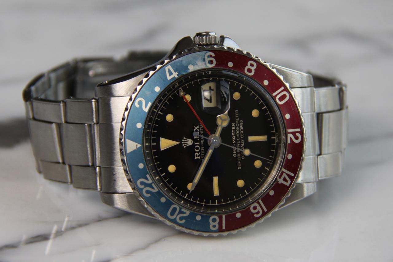 Rolex GMT-Master 1675 PCG Gilt Chapter Ring Pepsi 1960 (Full-Set/Serviced)