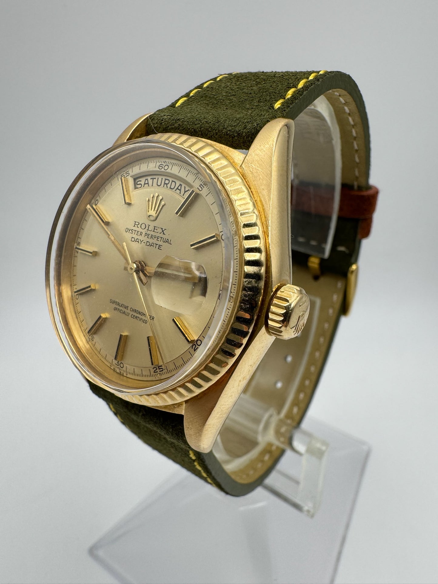 Rolex Day-Date 36 1803 Yellow Gold 18K Champagne Dial 1968