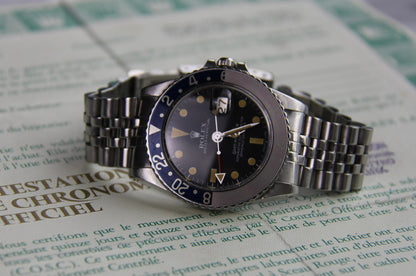 Rolex GMT-Master 1675 MK5 Pumpkin Patina Faded Red Pepsi Insert 1978 (Full-Set/Unpolished)