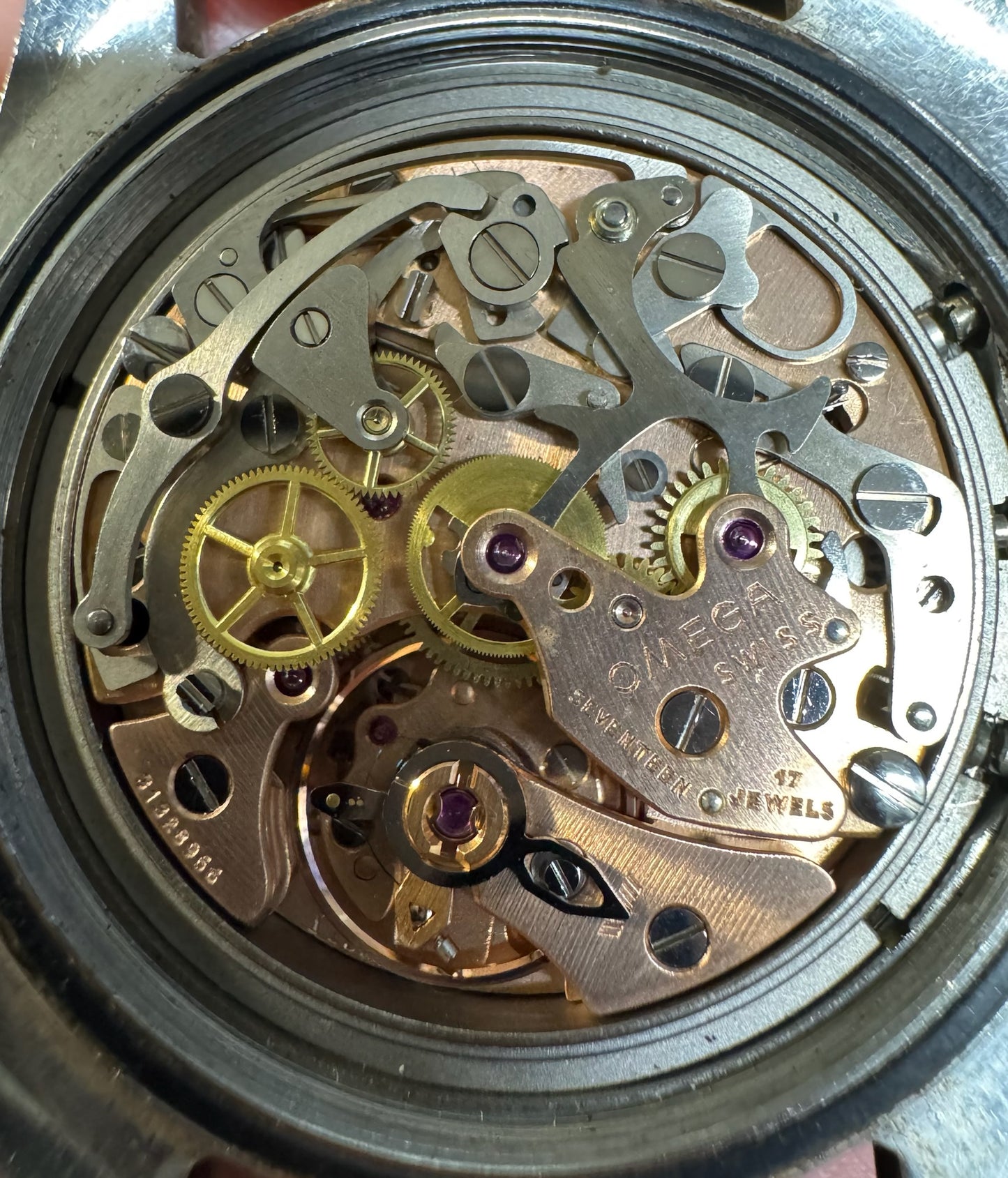 Omega Speedmaster Professional Moonwatch Steel Step Dial Yellow Patina 1969 (Serviced)