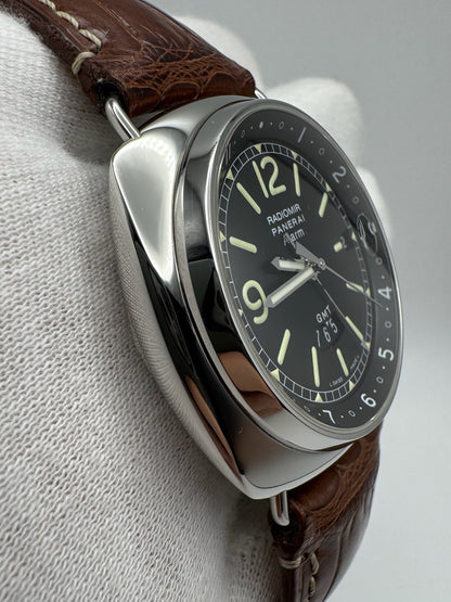 Panerai Radiomir GMT Alarm 42mm Steel 2005 (Papers/Unpolished)