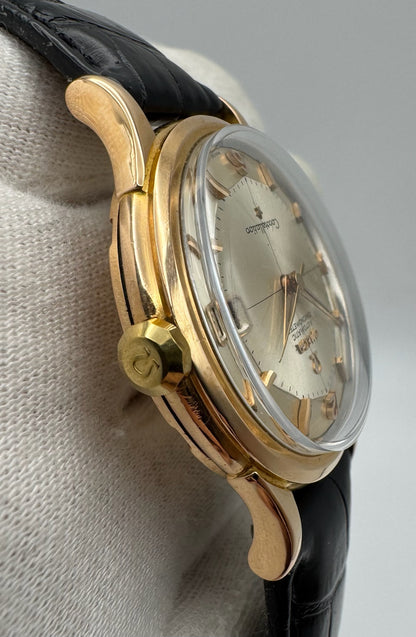 Omega Constellation 18K Rose Gold Silver Pie Pan Dial 1960