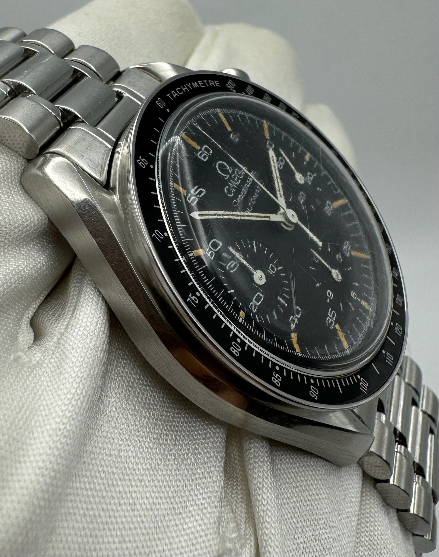 Omega Speedmaster Reduced with Tritium Dial (Unpolished)