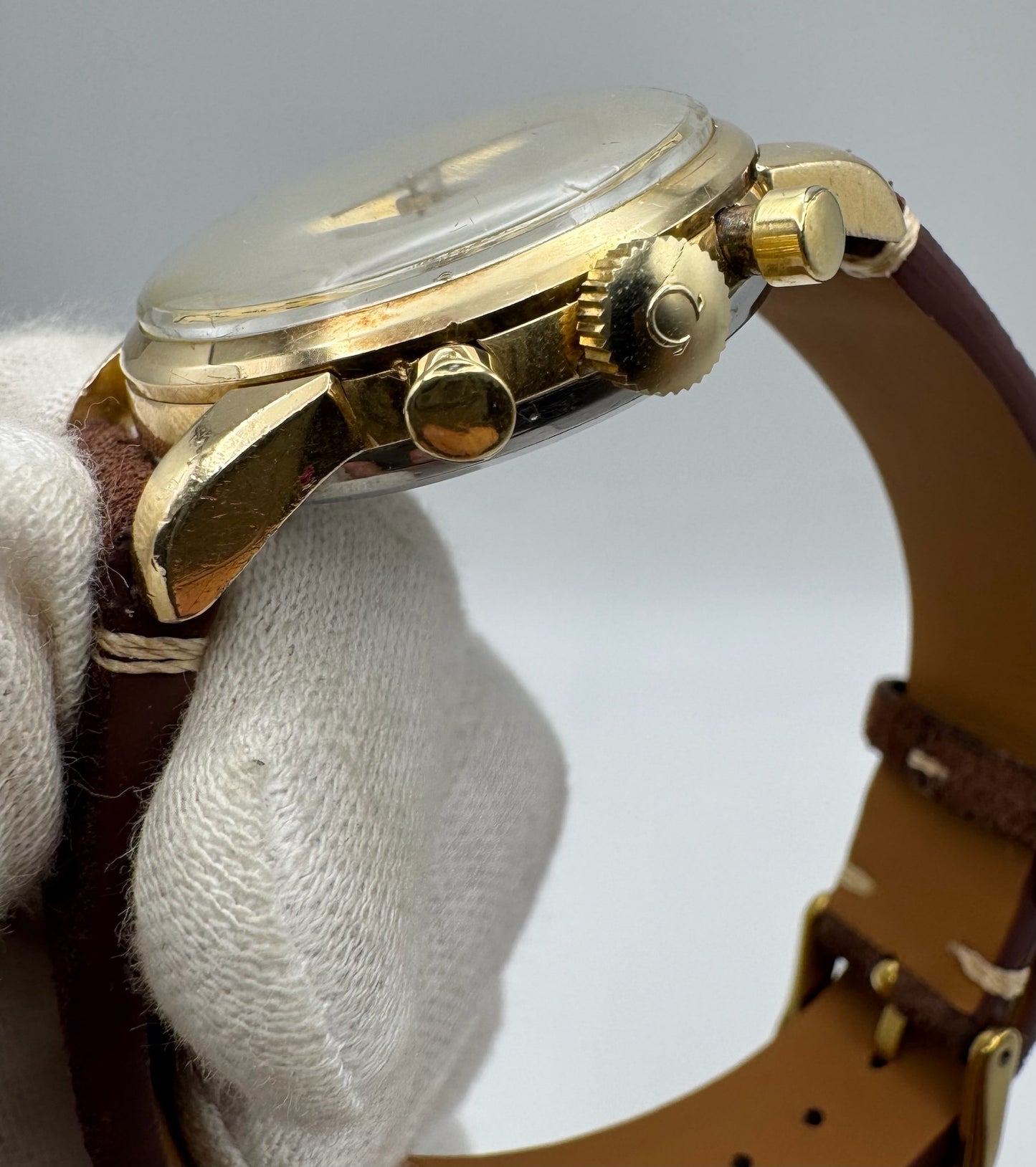 Omega Seamaster Chronograph 1950’s Gold Cap Manual Winding Cal. 321 (Unpolished/Serviced)