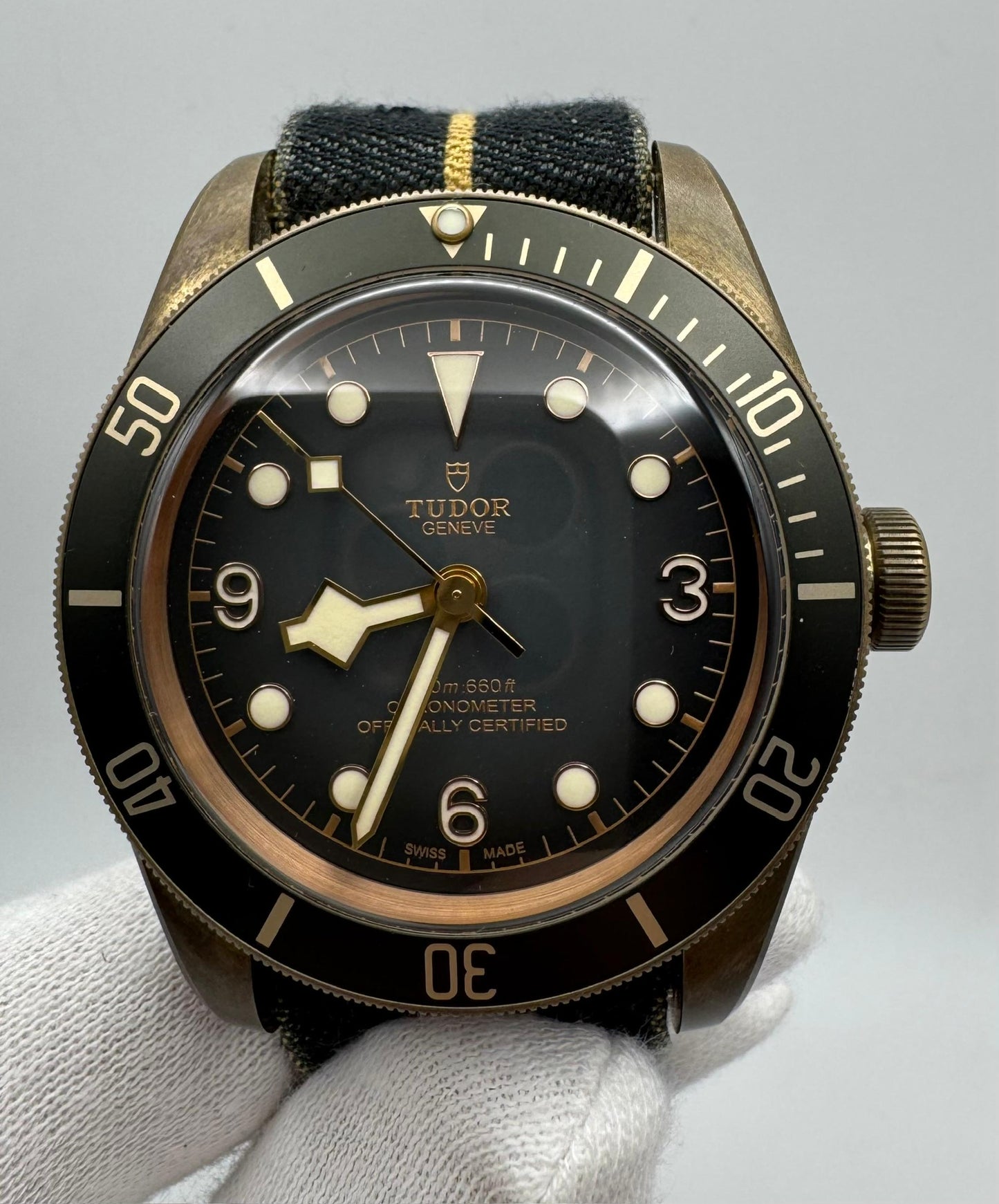 Tudor Black Bay Bronze Grey Dial Nice Patina 2019 (Full-Set/Mint)