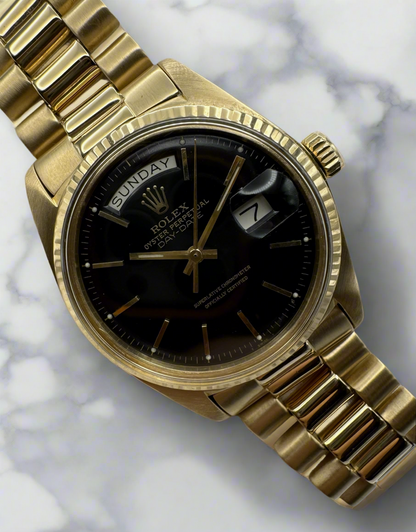 Rolex Day-Date Full Gold with Black Dial