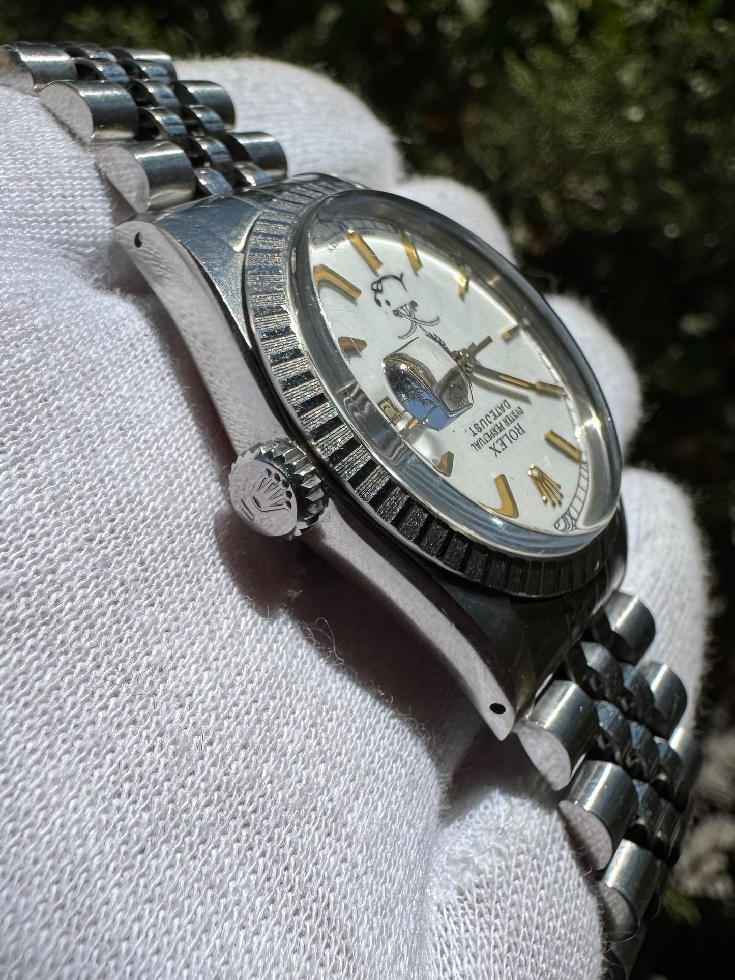 Rolex Datejust 36 Full Steel Jubilee White Porcelain Dial KSA Saudi Arabia Fahed 1988 (Full-Set/Unpolished)