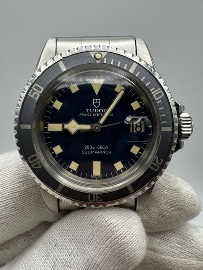 Tudor Submariner Snowflake Blue Dial Full Steel Faded Ghost Insert 1968