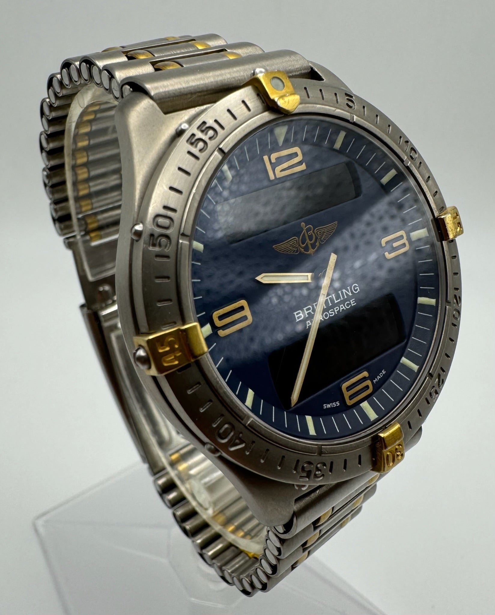 Breitling Aerospace Full Titanium Blue Dial Unpolished Bogossia