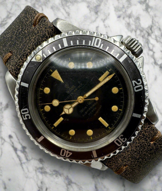 Tudor Submariner 7928 Glossy Gilt PCG Gold Hands Tropical Bezel 1961