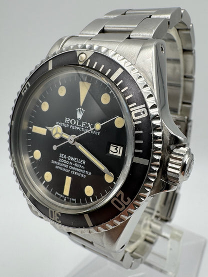 Rolex Sea-Dweller 1665 “Great White” Full Steel Yellow Patina 1979 (Full-Set/Serviced)