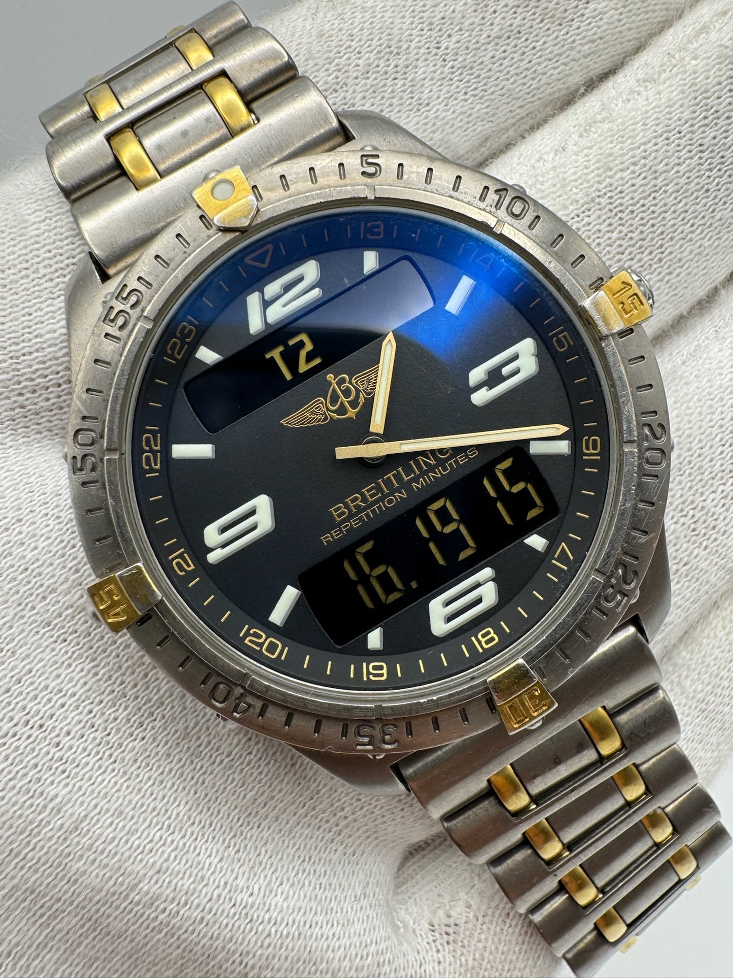 Breitling Aerospace Full Titanium 2 Tone Black Dial (Unpolished)