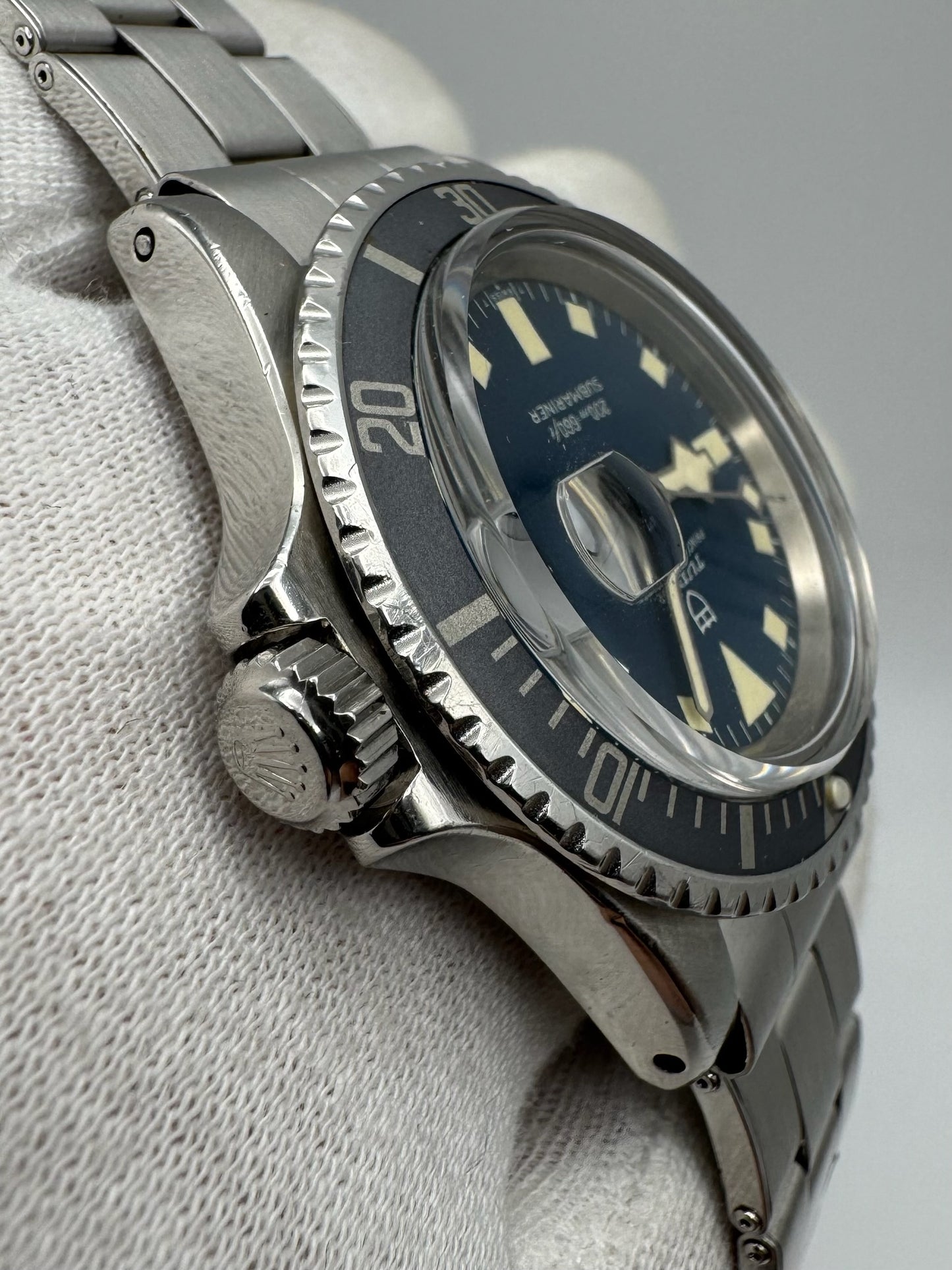 Tudor Submariner Snowflake Blue Dial Full Steel Faded Ghost Insert 1968