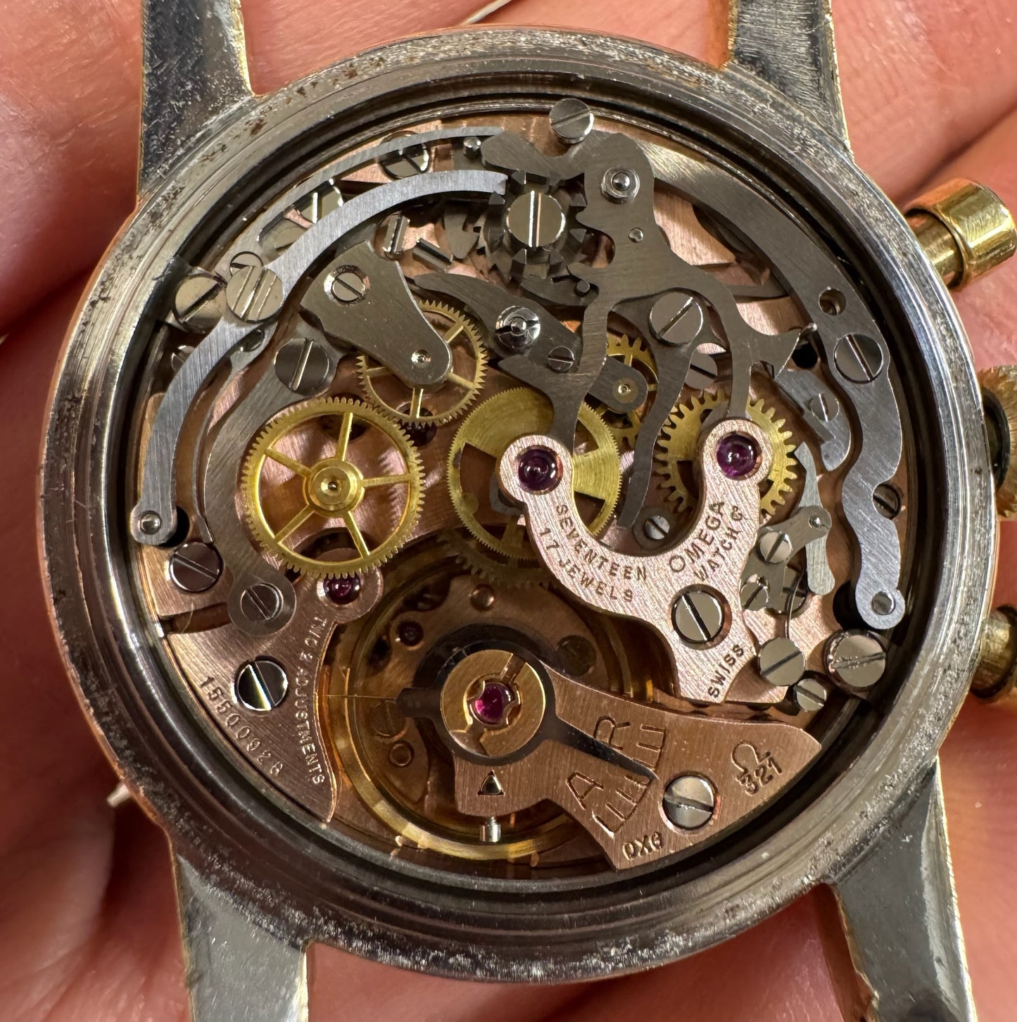 Omega Seamaster Chronograph 1950’s Gold Cap Manual Winding Cal. 321 (Unpolished/Serviced)