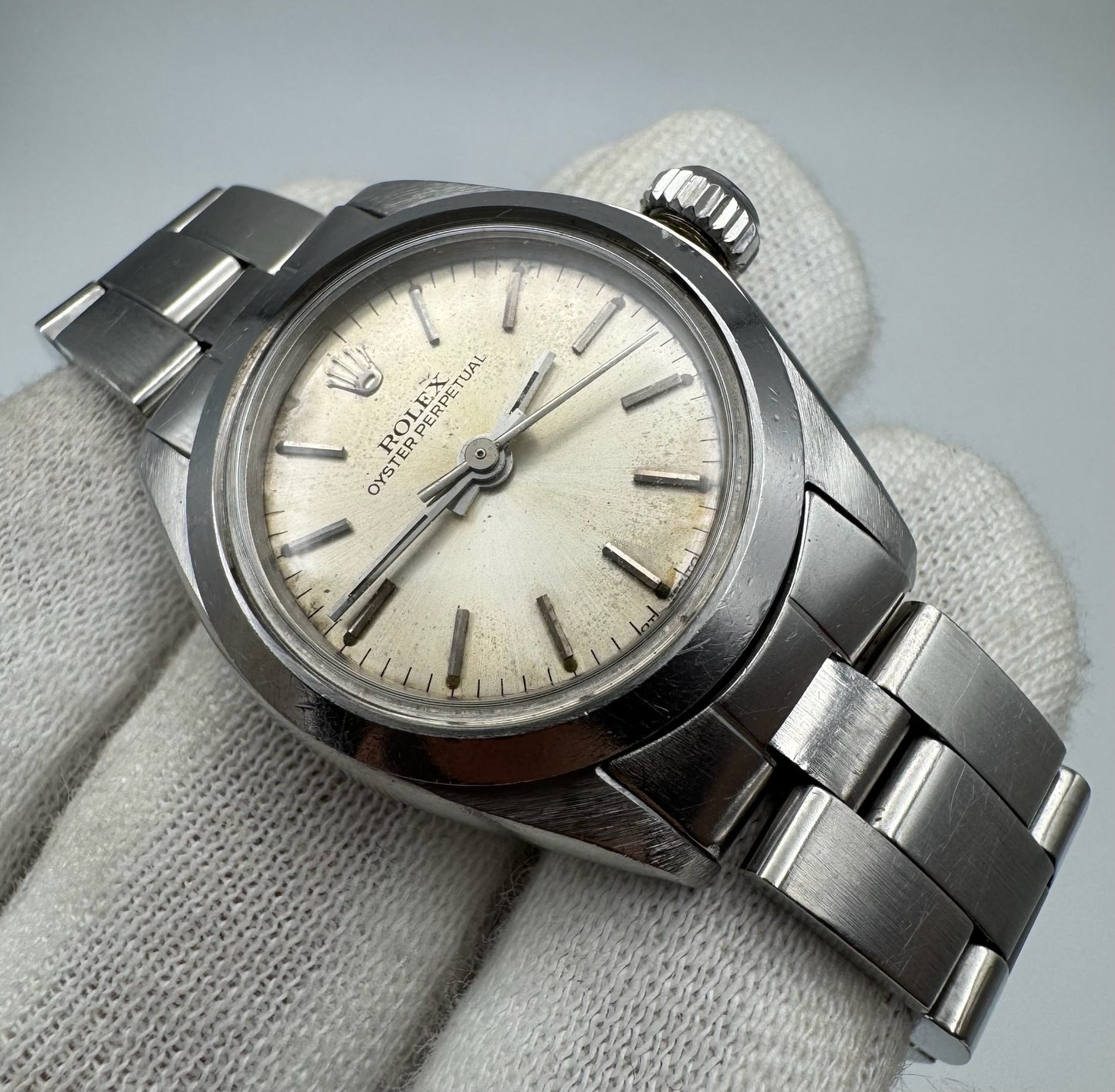 Rolex Oyster Perpetual 26 Full Steel Oyster Silver Dial 1978 (Unpolished/Serviced)