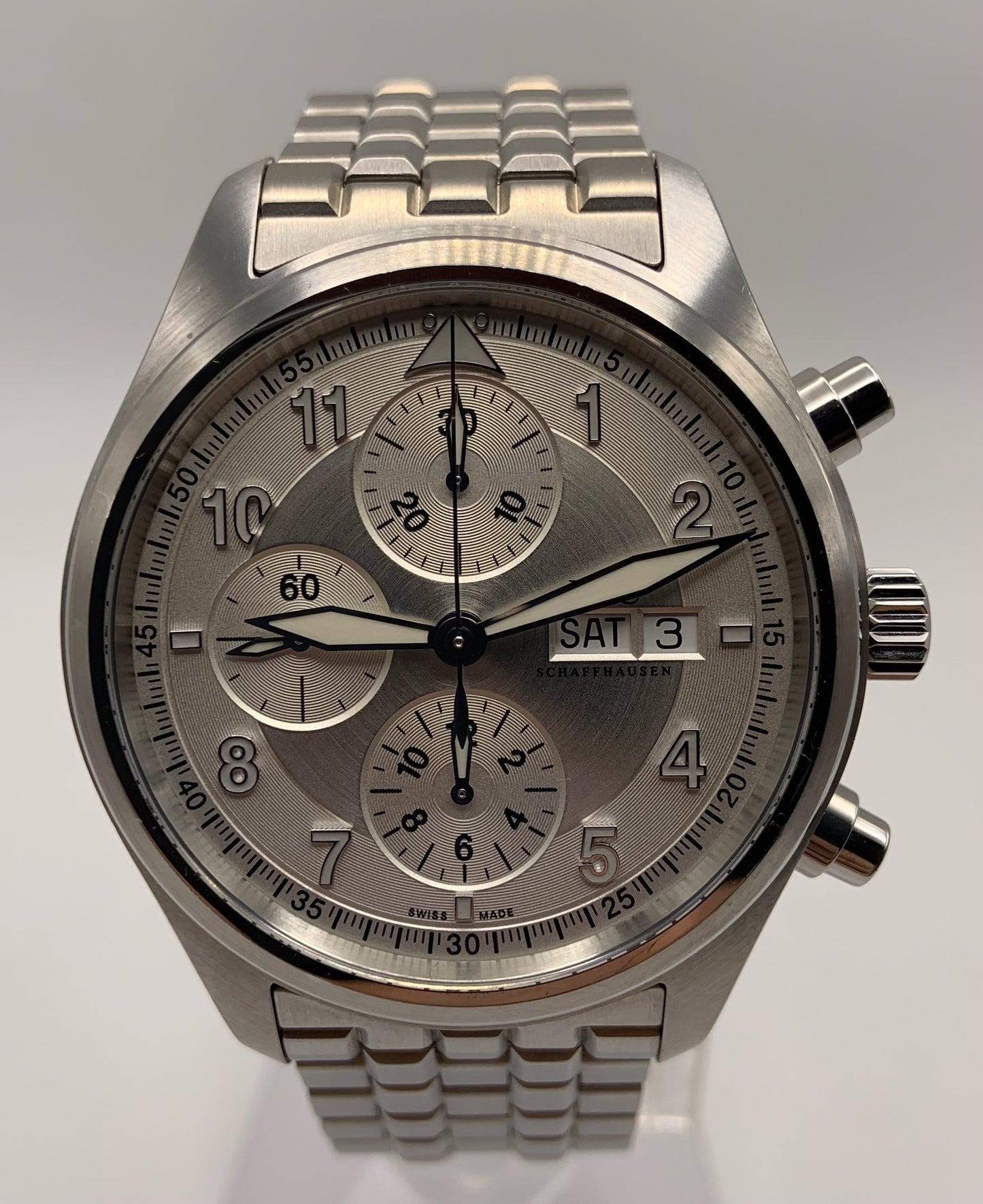 IWC Pilot Spitfire Chronograph with Silver Dial