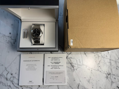 IWC Ingenieur Automatic 40 Full Steel Black Dial 2017 (Full-Set/Unpolished)