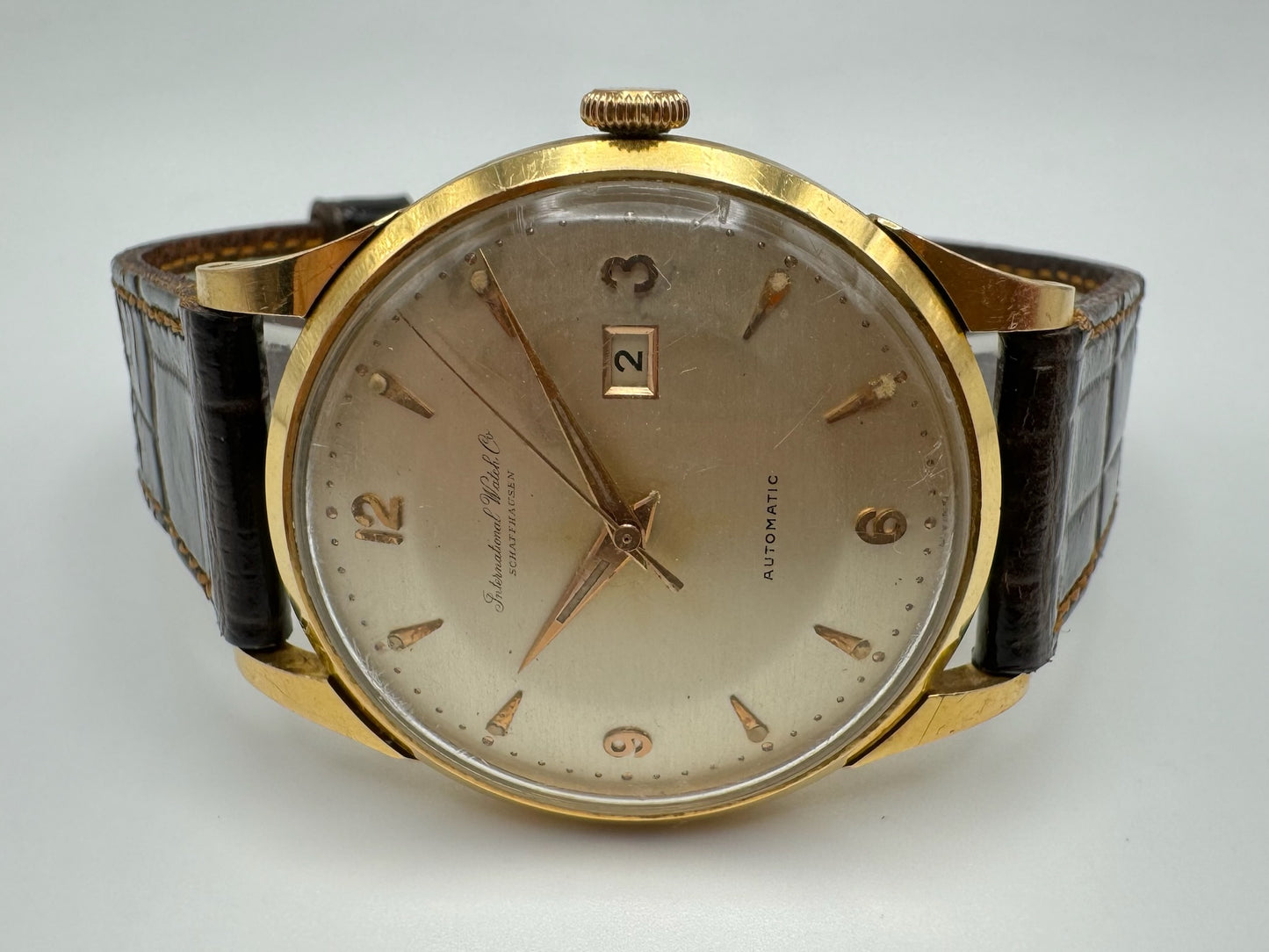 IWC Vintage 36 Rose Gold Automatic Pie Pan Dial (Unpolished)