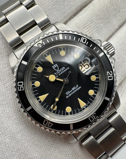 Tudor Submariner 76100 Full Steel Yellow Patina Lollipop Hands