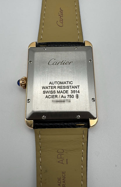 Cartier Tank Solo XL Rose Gold/Steel Automatic Original Owner (Box/Unpolished)