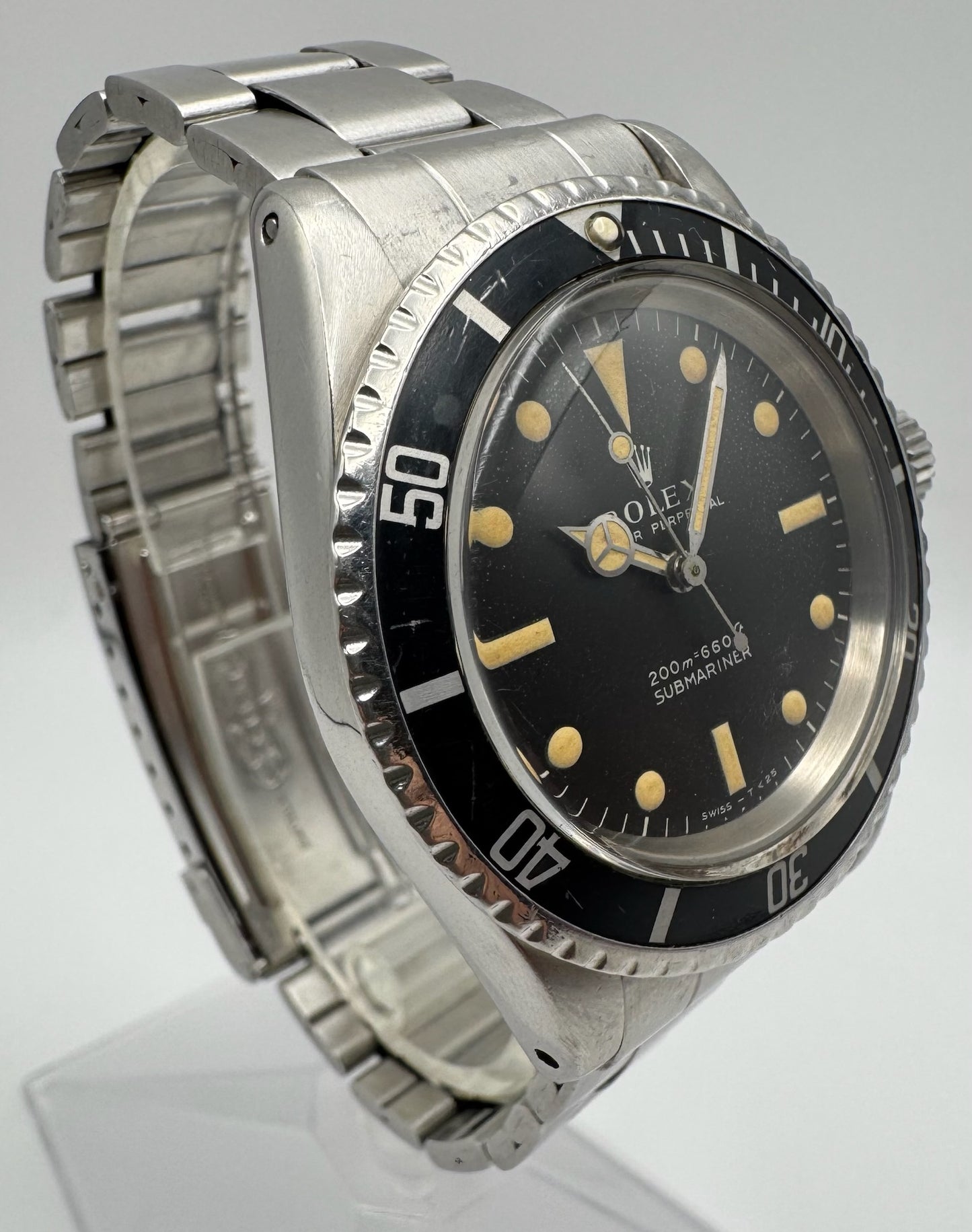 Rolex Submariner No Date 5513 Full Steel “Meters First” Zinc Sulfide Heavy Patina 1967 (Serviced)