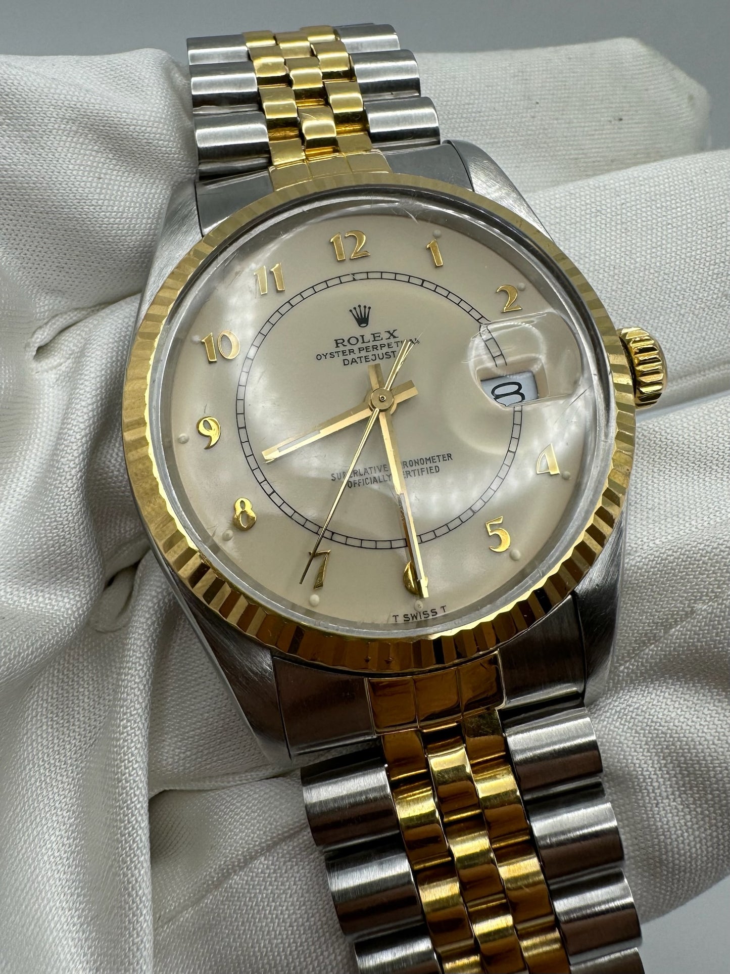 Rolex Datejust Vintage Boiler Gauge Dial