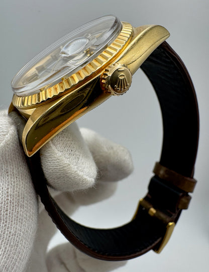 Rolex Day-Date 36 18K Yellow Gold Head Very Rare Dark Grey Dial 1973 (Serviced)