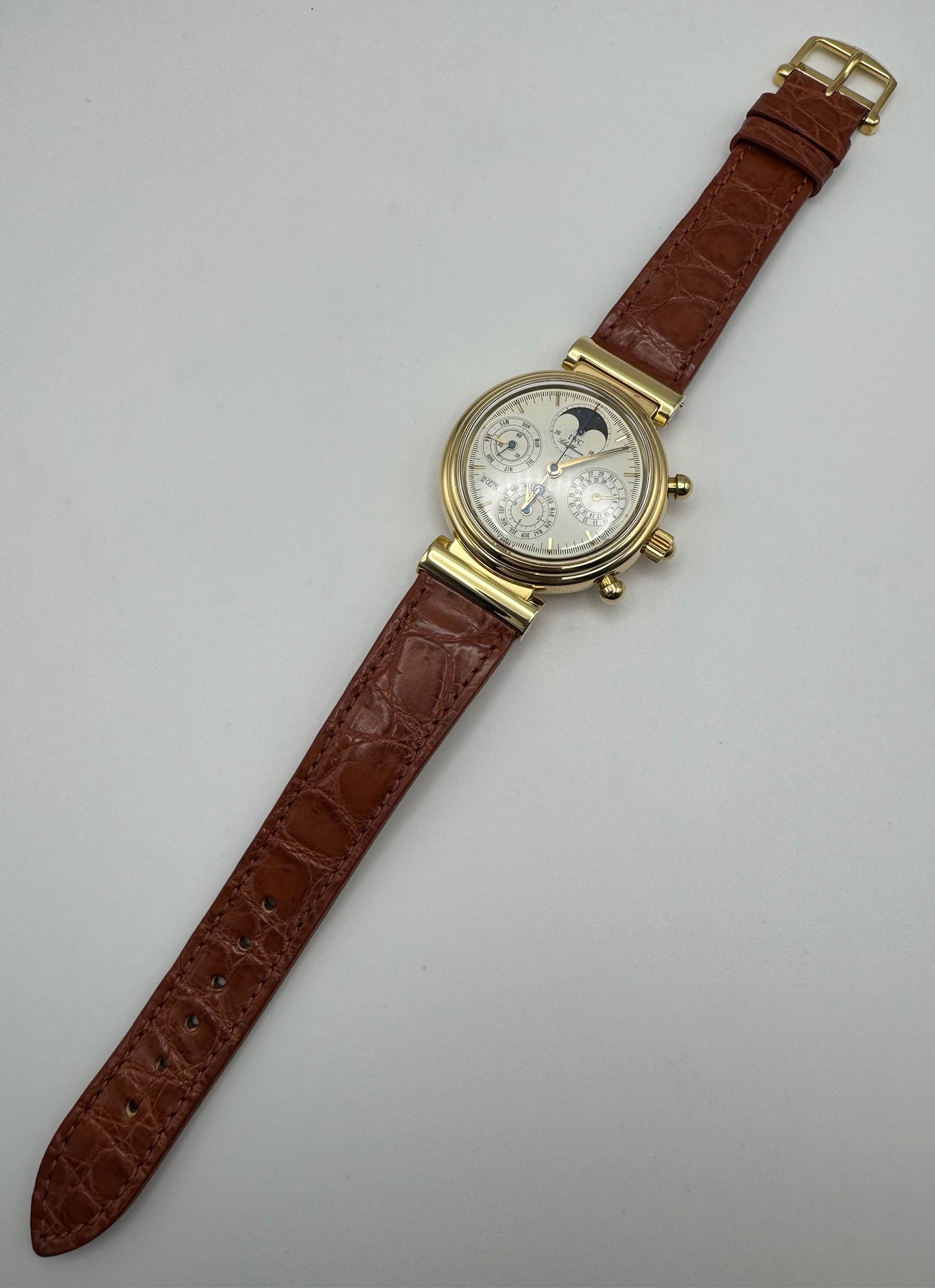 IWC Da Vinci Perpetual Calendar Chronograph Yellow Gold (Full-Set/Serviced)