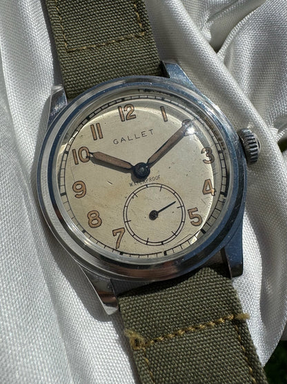 Gallet WWII Military Field Watch