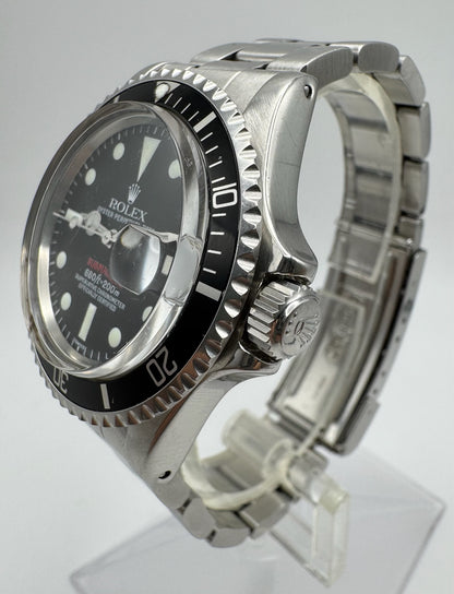 Rolex Submariner Date 1680 Red Very Rare “SWISS” Only Service Dial 1971
