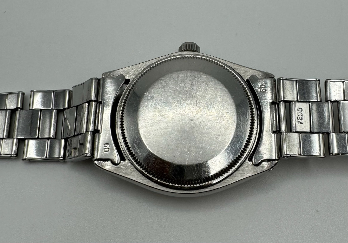 Rolex Oyster Perpetual 34 Full Steel Riveted Bracelet Silver Dial 1966 (Serviced)