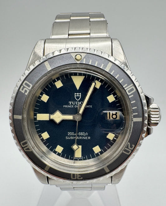 Tudor Submariner Snowflake Blue Dial Full Steel Faded Ghost Insert 1968