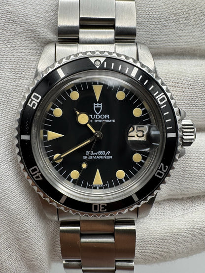 Tudor Submariner 76100 Full Steel Yellow Patina Lollipop Hands