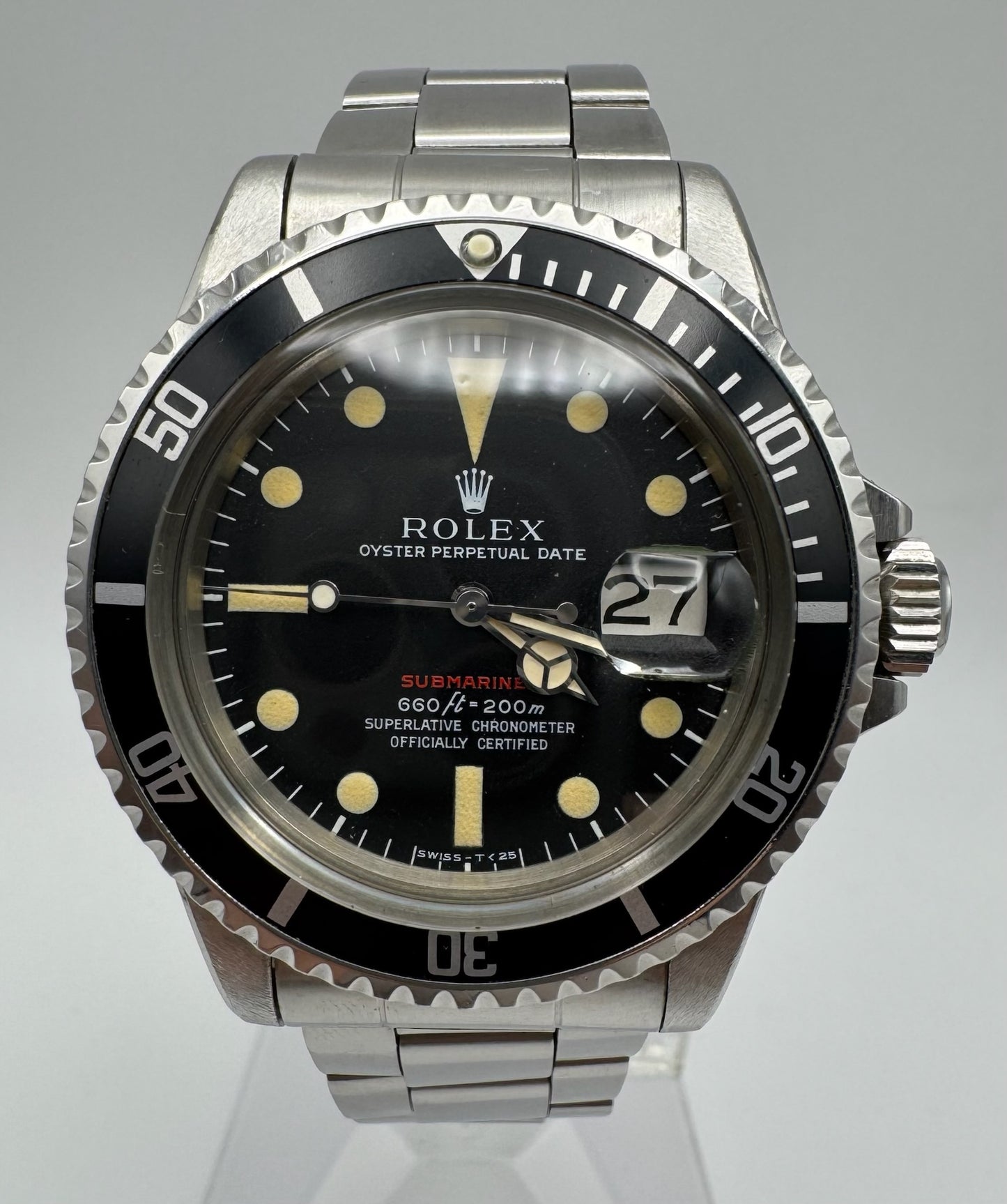 Rolex Submariner Date 1680 Red Yellow Patina 1970 (Full-Set/Unpolished)